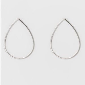 Silver Teardrop Earrings